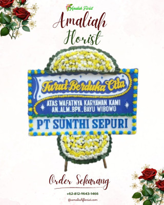 Papan Bunga Duka di Medan Tuntungan