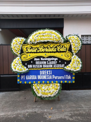 Papan Bunga Duka di Medan Tuntungan
